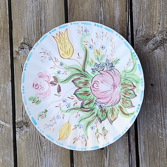 Vintage Blue Ridge Southern Potteries handpainted Nova Rose dinner plates - Picture 10 of 12
